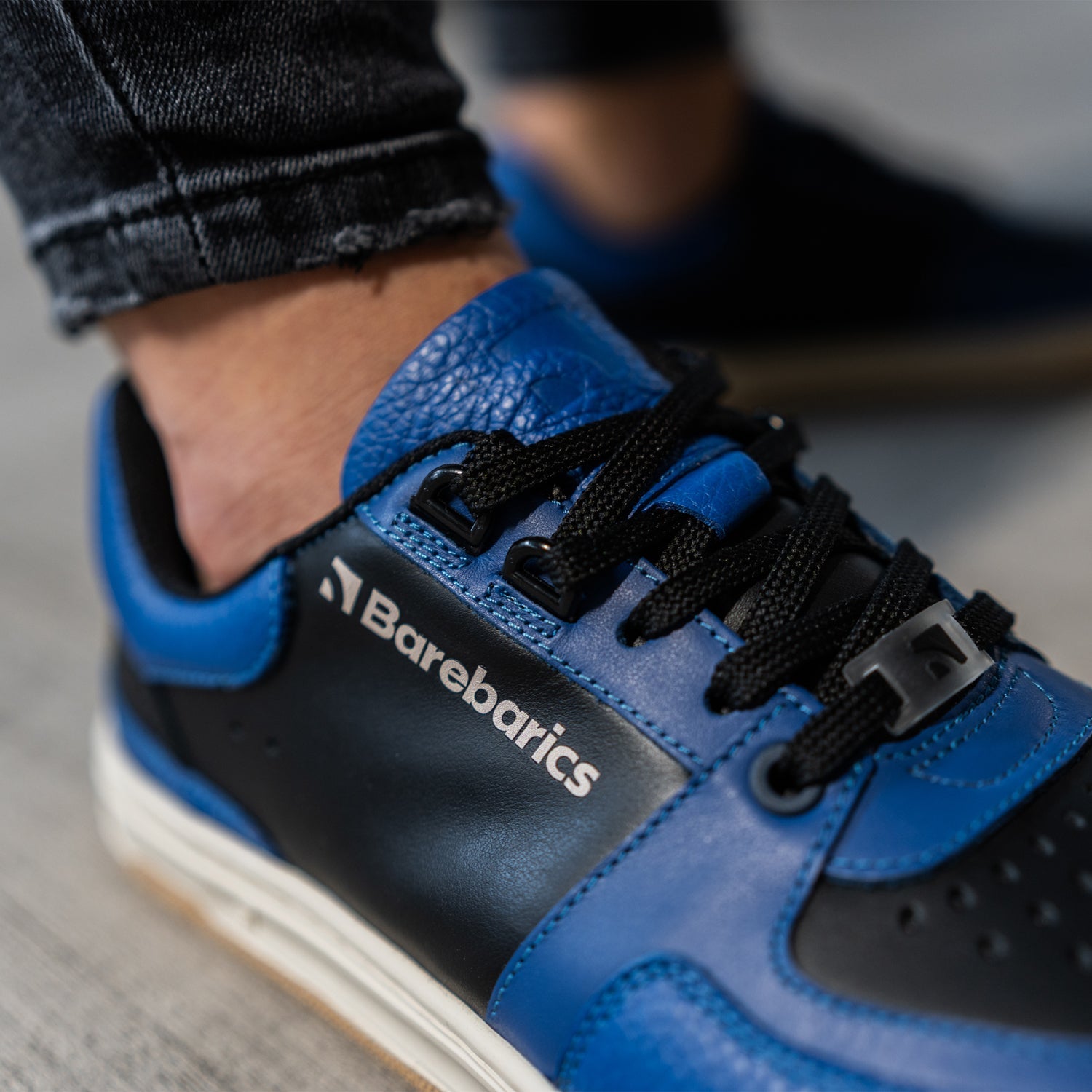 Barefoot Sneakers Barebarics Wave - Black & Blue - Barefoot Shoe Store