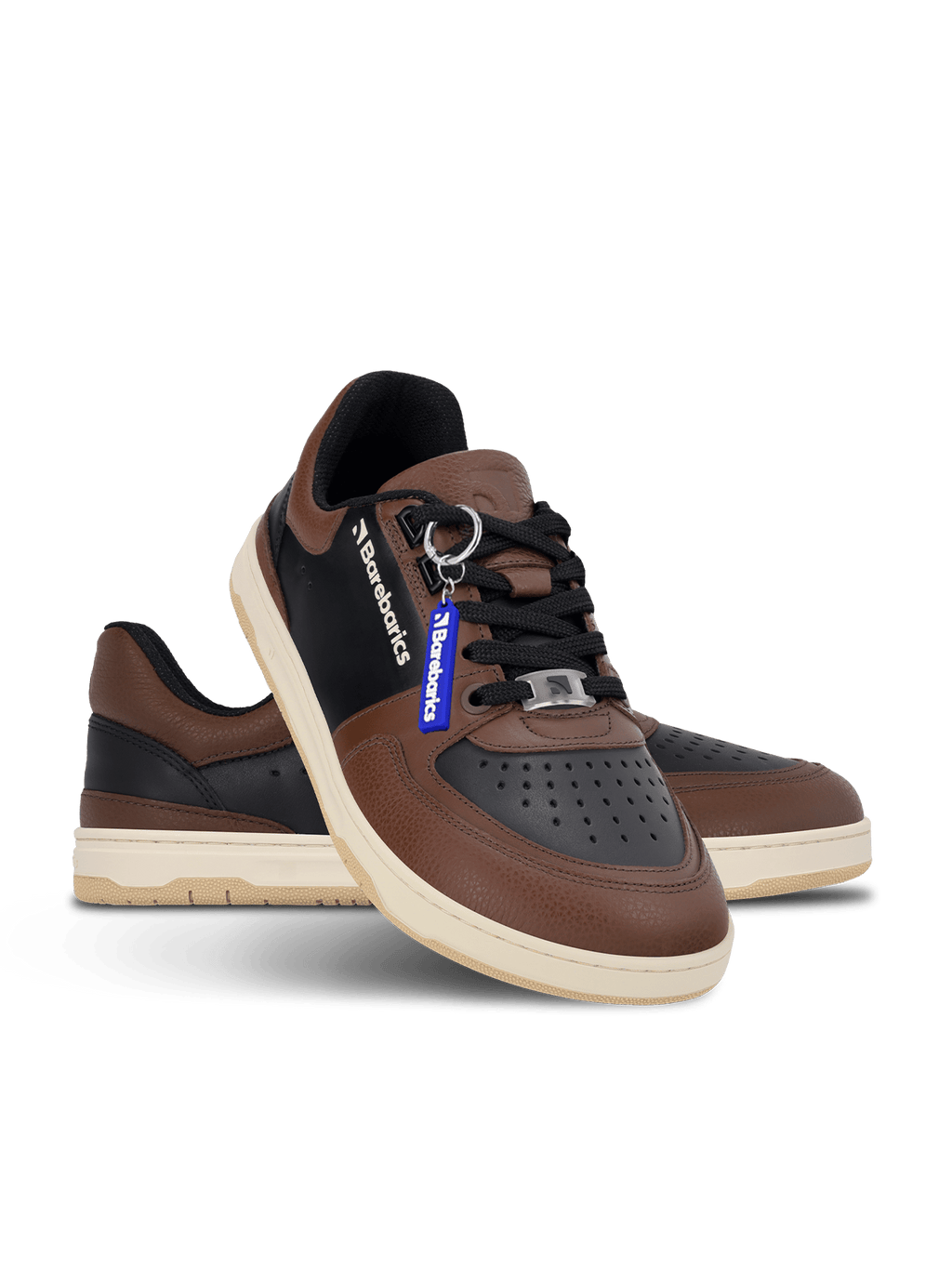 Barefoot Sneakers Barebarics Wave - Black & Dark Brown - Barefoot Shoe Store