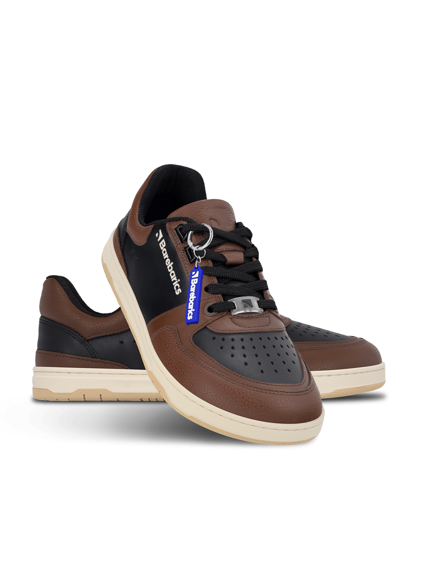 Barefoot Sneakers Barebarics Wave - Black & Dark Brown - Barefoot Shoe Store