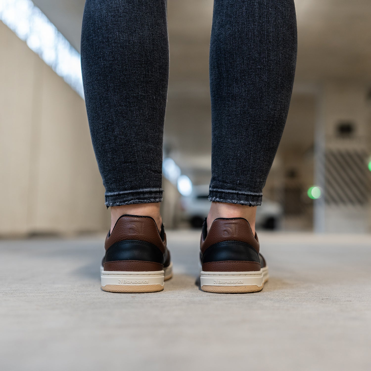Barefoot Sneakers Barebarics Wave - Black & Dark Brown - Barefoot Shoe Store