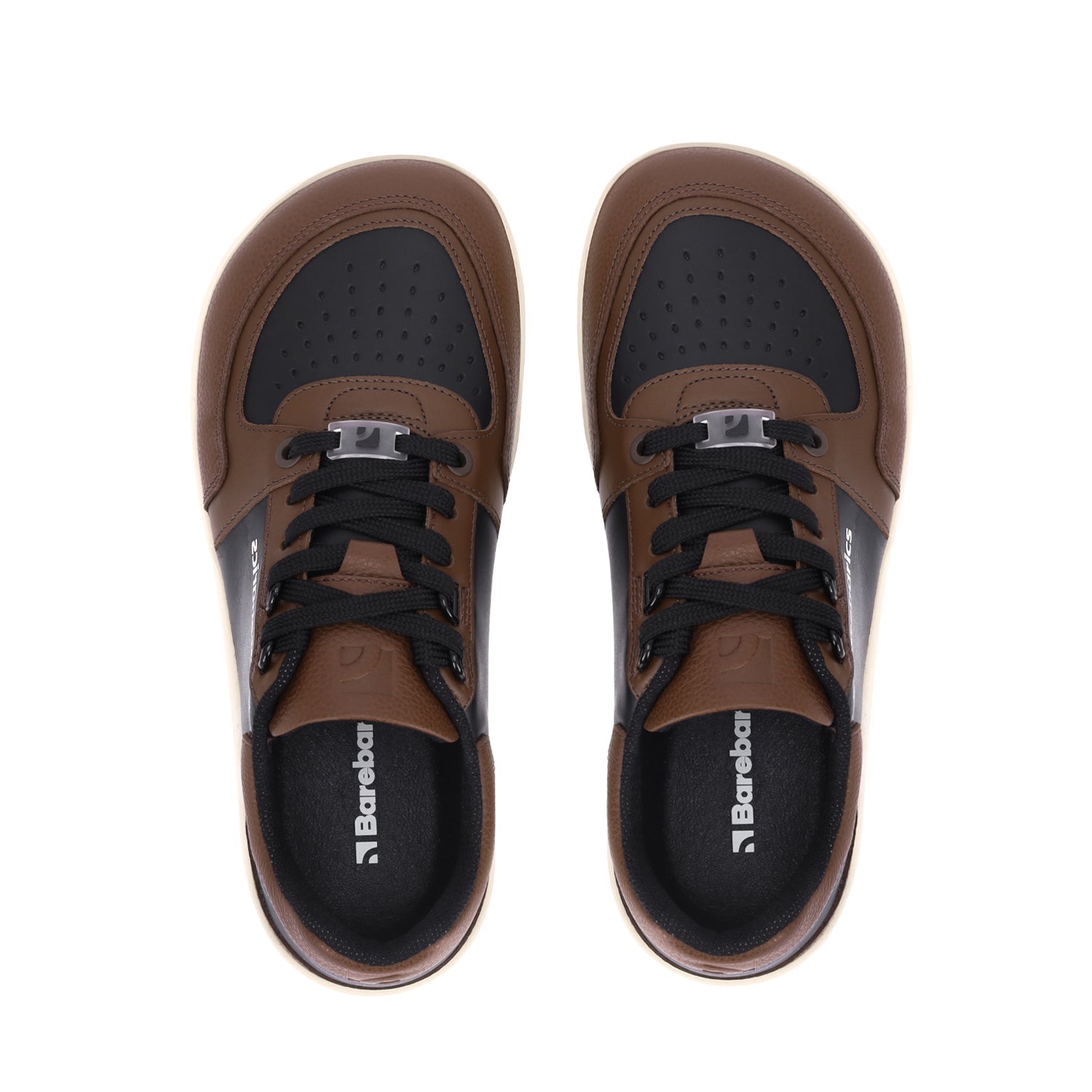 Barefoot Sneakers Barebarics Wave - Black & Dark Brown - Barefoot Shoe Store