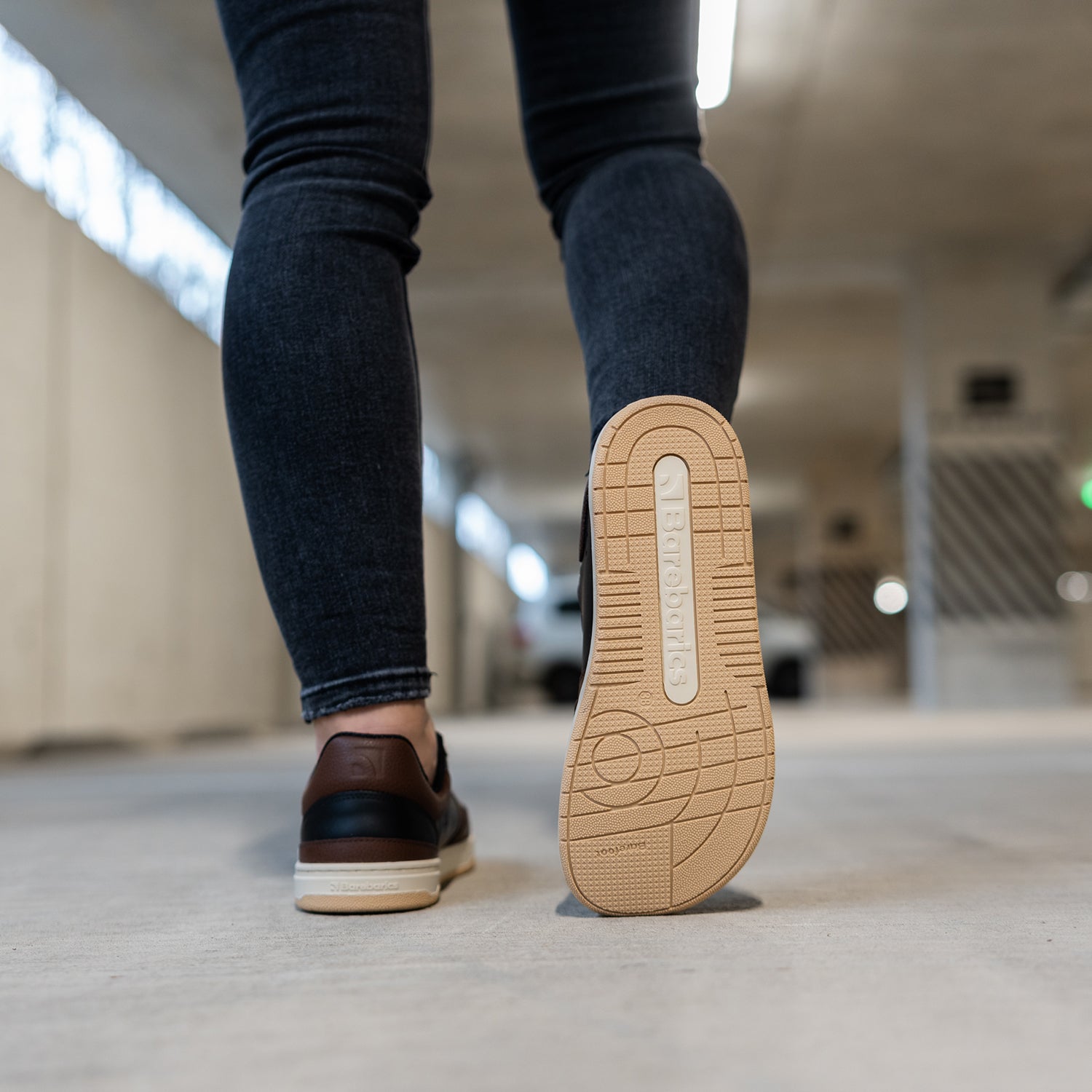 Barefoot Sneakers Barebarics Wave - Black & Dark Brown - Barefoot Shoe Store