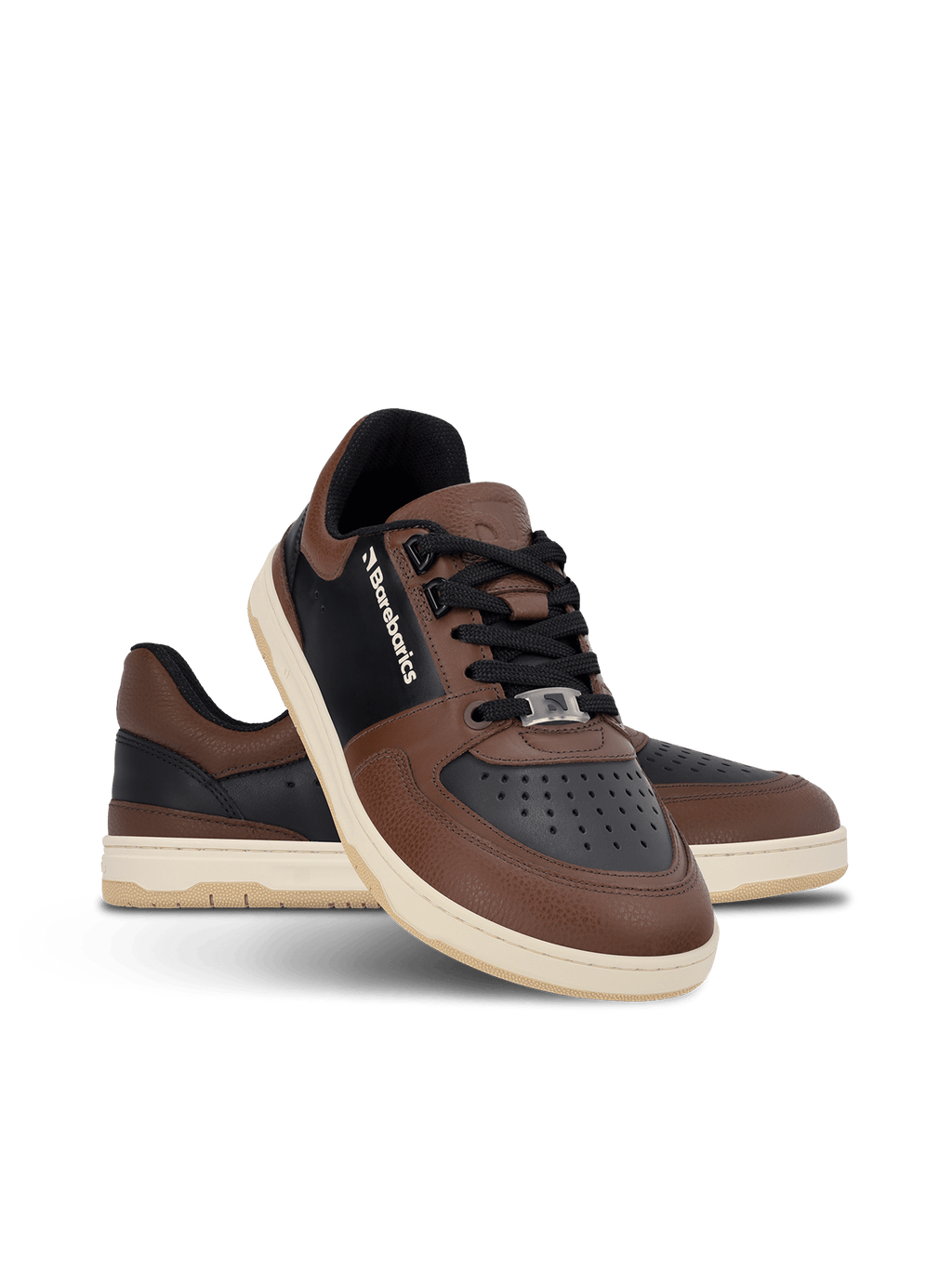 Barefoot Sneakers Barebarics Wave - Black & Dark Brown - Barefoot Shoe Store