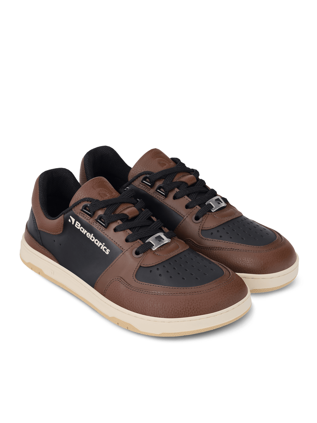 Barefoot Sneakers Barebarics Wave - Black & Dark Brown - Barefoot Shoe Store