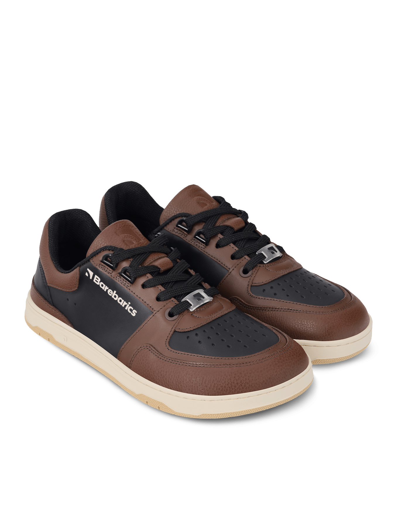 Barefoot Sneakers Barebarics Wave - Black & Dark Brown - Barefoot Shoe Store