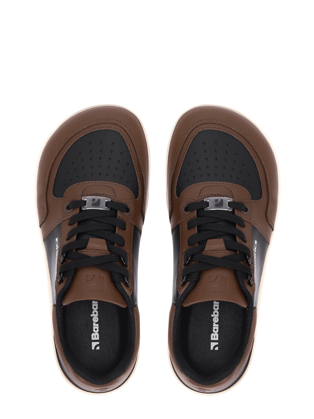 Barefoot Sneakers Barebarics Wave - Black & Dark Brown - Barefoot Shoe Store