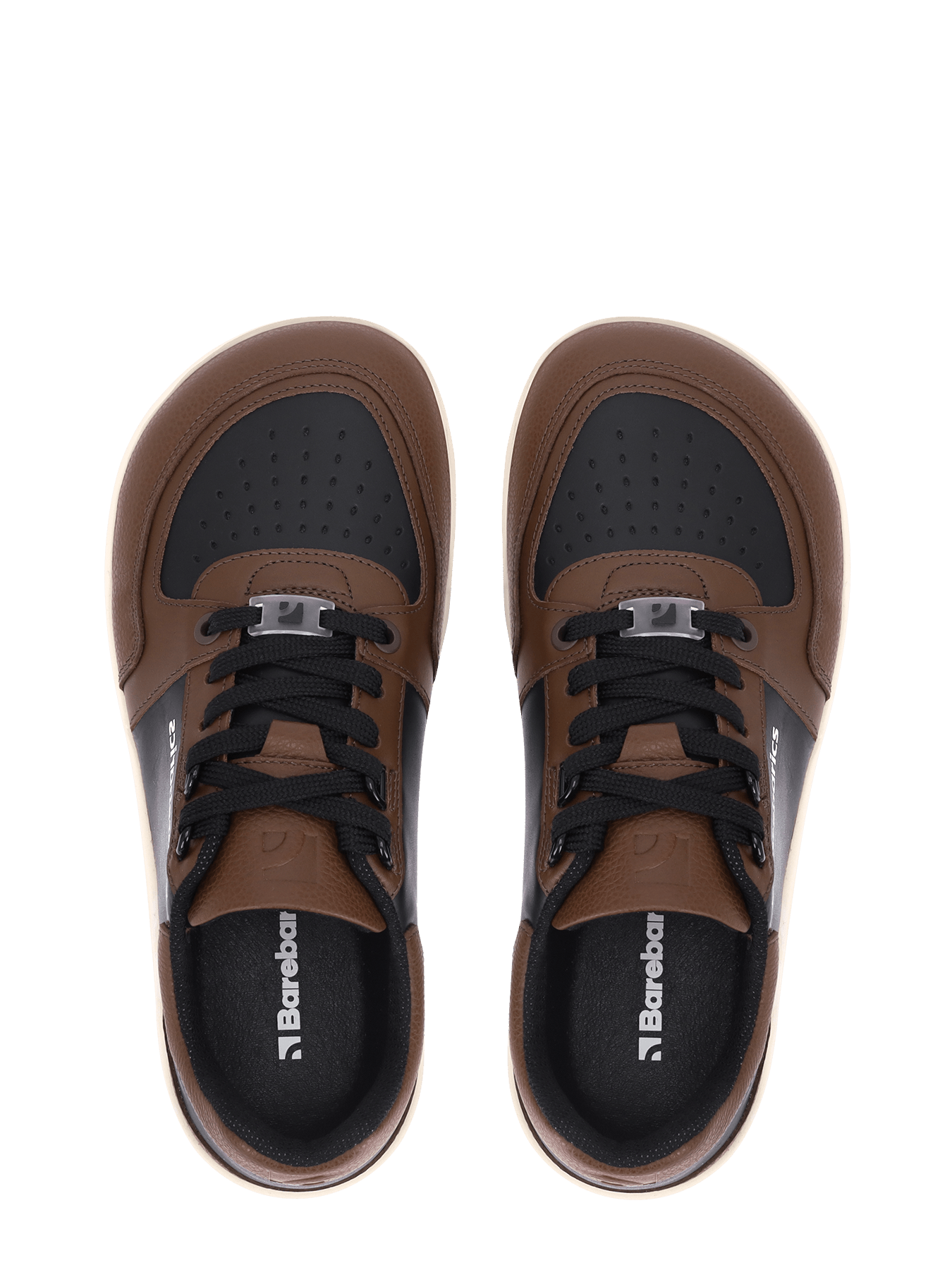Barefoot Sneakers Barebarics Wave - Black & Dark Brown - Barefoot Shoe Store