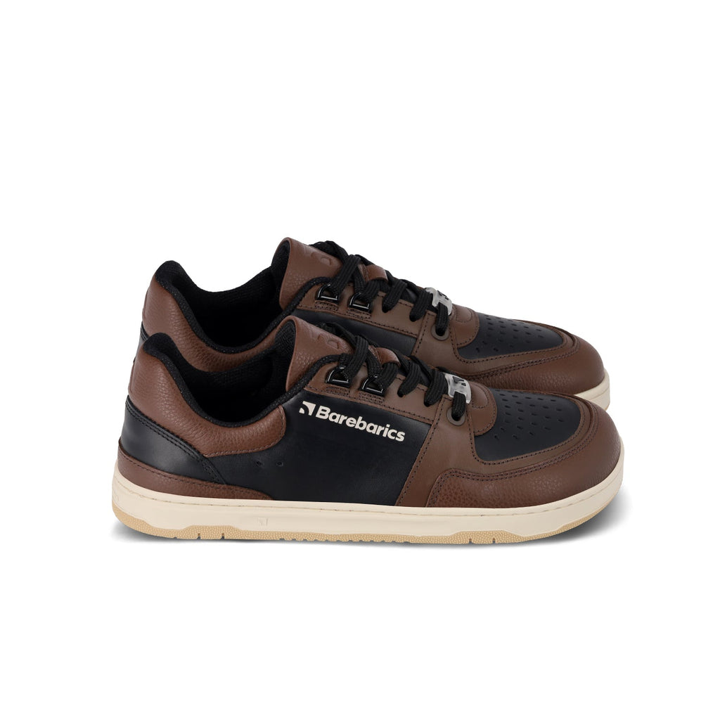 Barefoot Sneakers Barebarics Wave - Black & Dark Brown - Barefoot Shoe Store