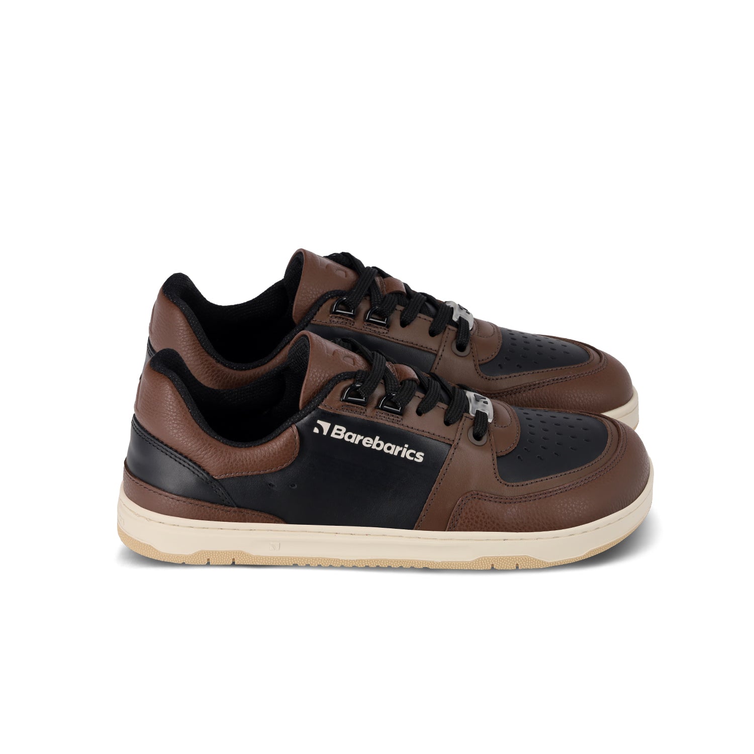 Barefoot Sneakers Barebarics Wave - Black & Dark Brown - Barefoot Shoe Store