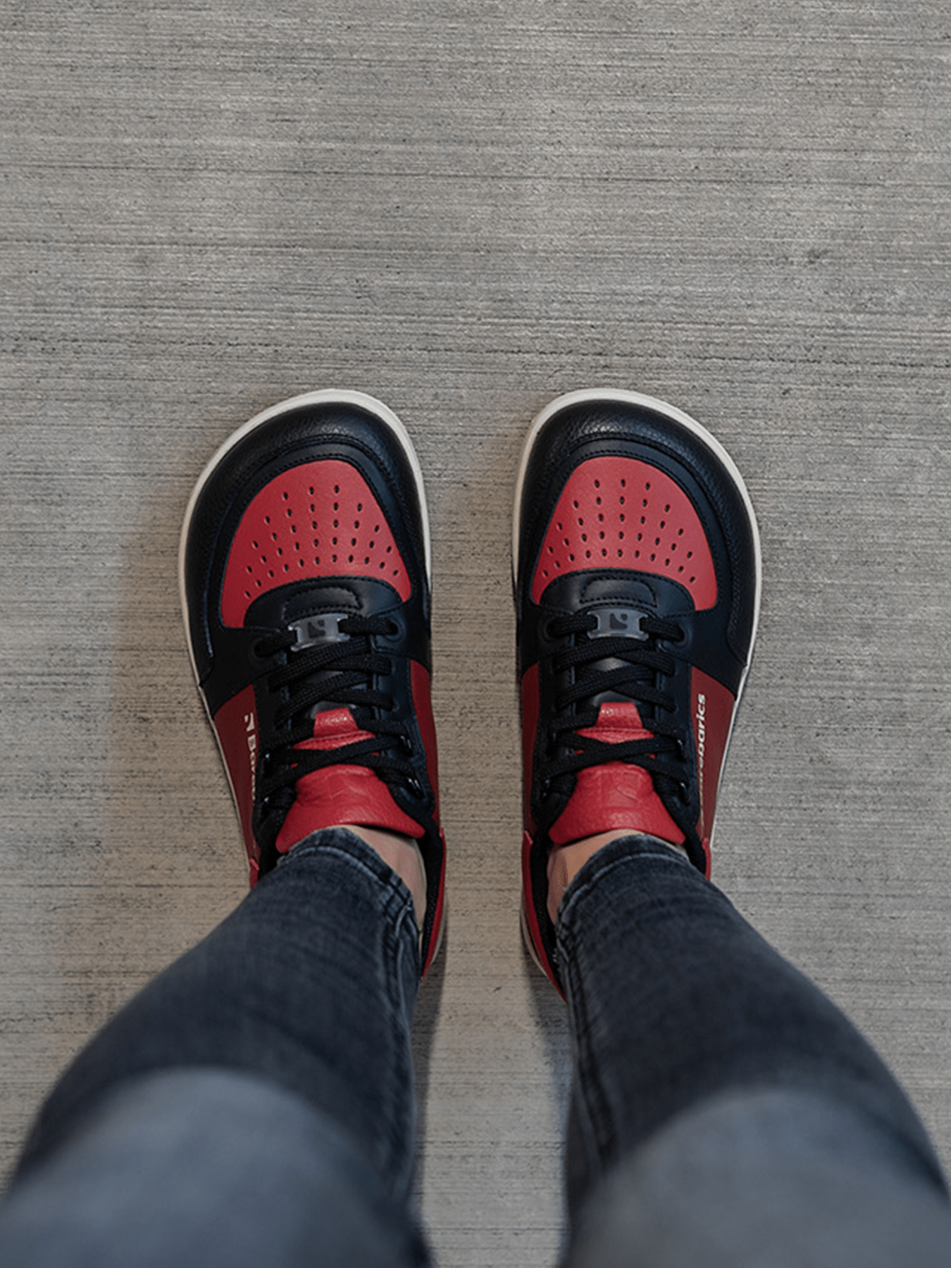 Barefoot Sneakers Barebarics Wave - Black & Red - Barefoot Shoe Store