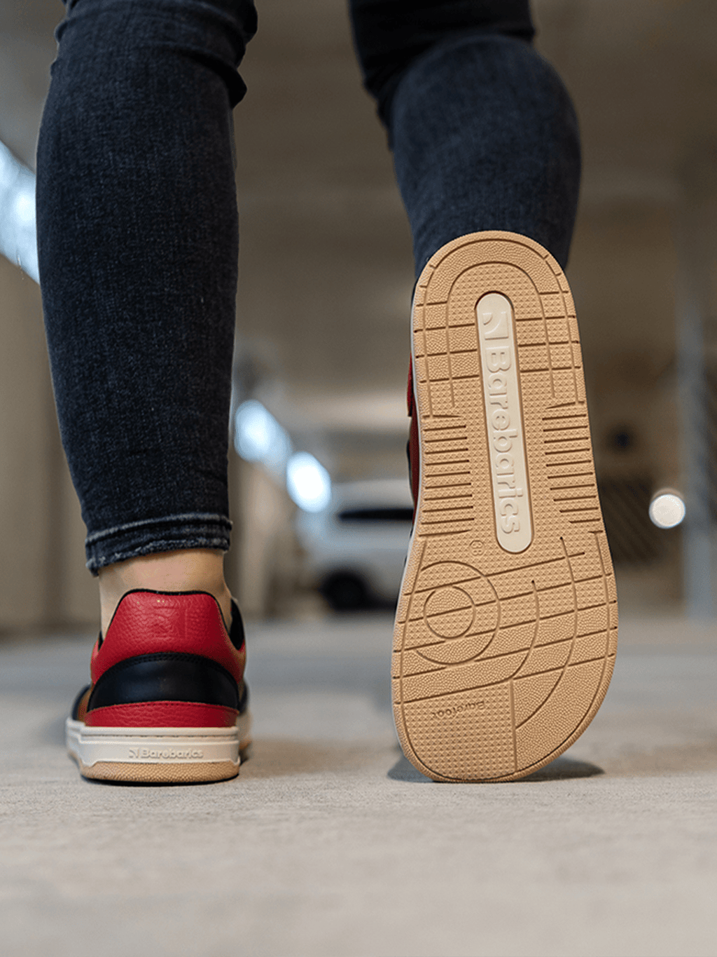 Barefoot Sneakers Barebarics Wave - Black & Red - Barefoot Shoe Store