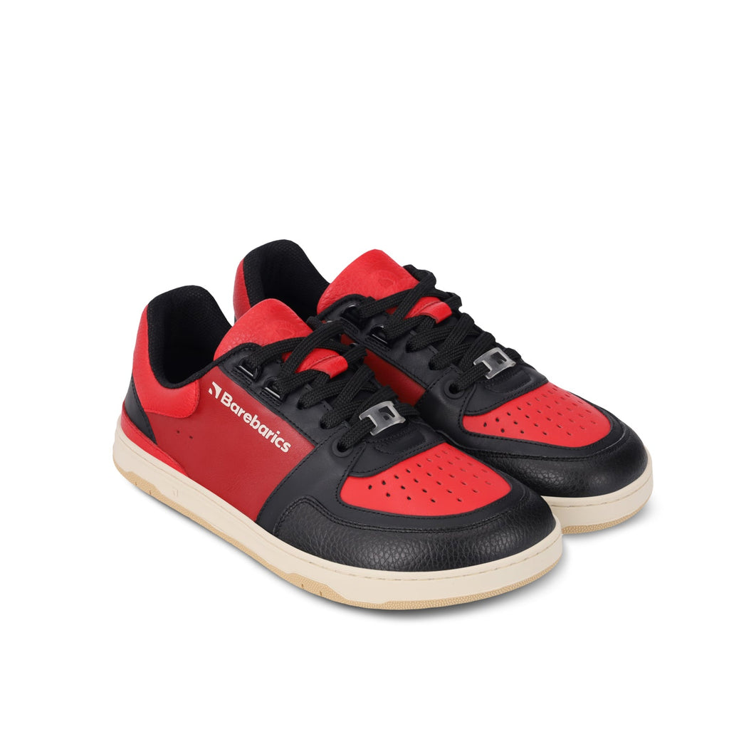 Barefoot Sneakers Barebarics Wave - Black & Red - Barefoot Shoe Store