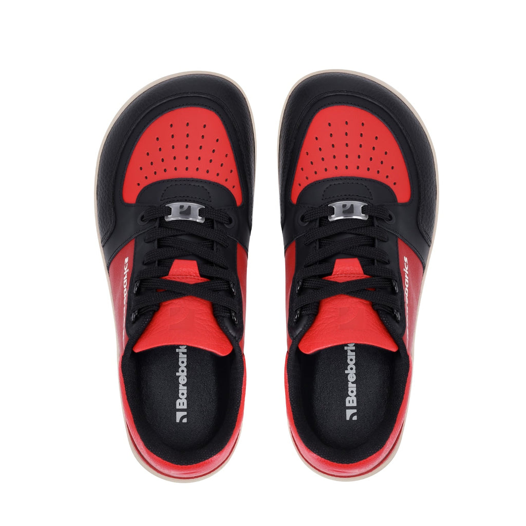 Barefoot Sneakers Barebarics Wave - Black & Red - Barefoot Shoe Store