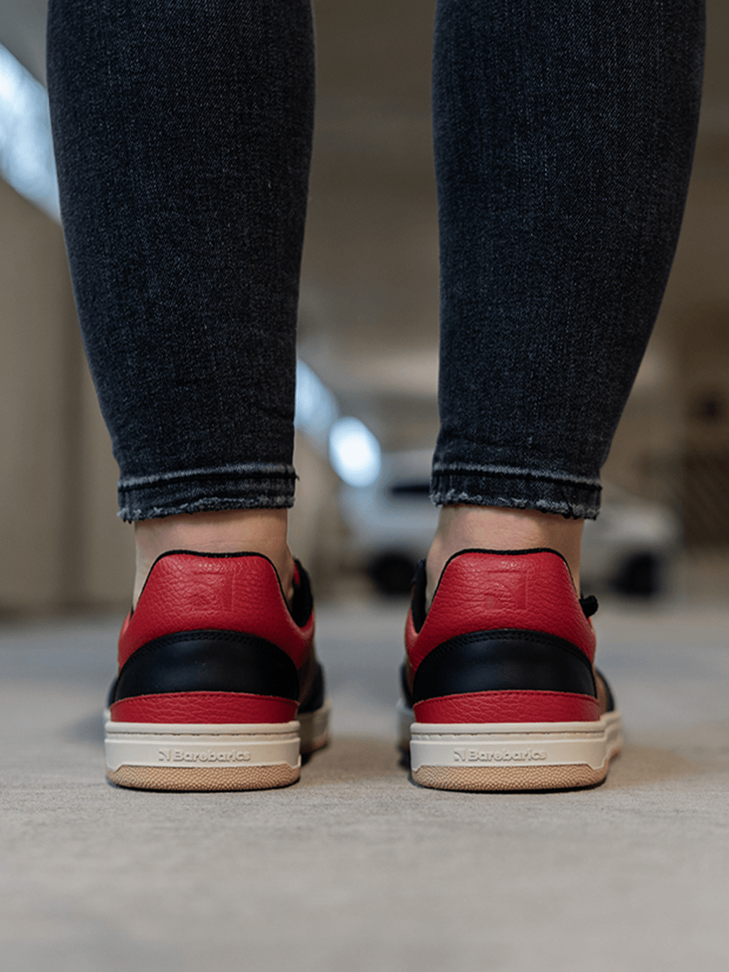 Barefoot Sneakers Barebarics Wave - Black & Red - Barefoot Shoe Store