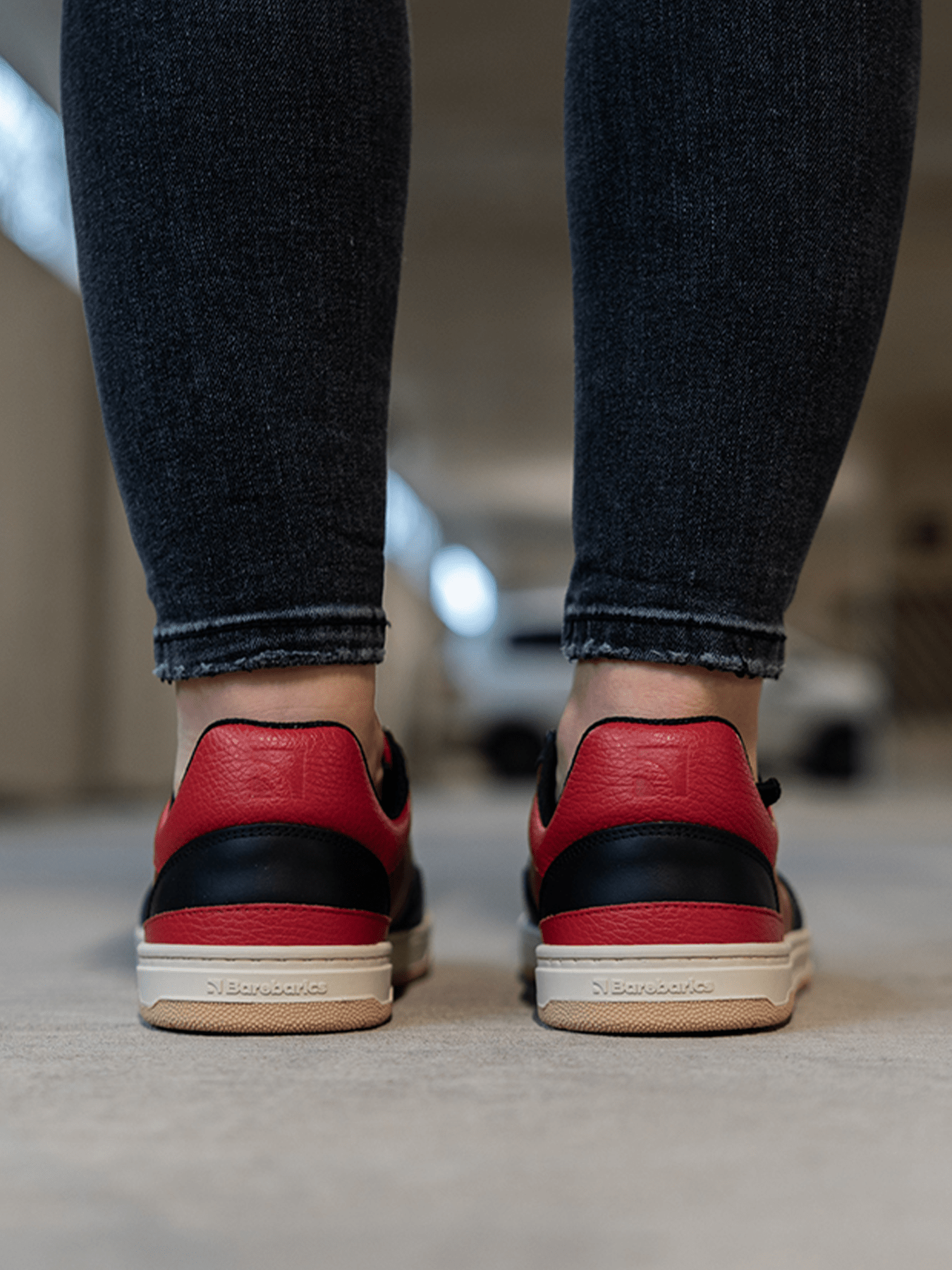 Barefoot Sneakers Barebarics Wave - Black & Red - Barefoot Shoe Store