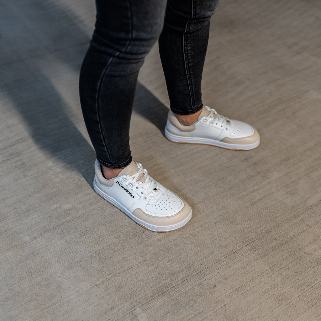 Barefoot Sneakers Barebarics Wave - White & Beige - Barefoot Shoe Store