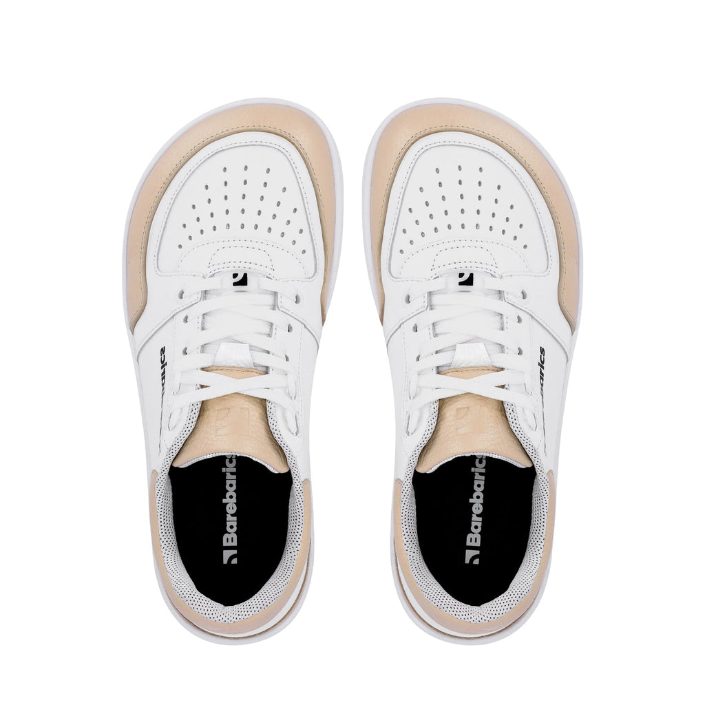 Barefoot Sneakers Barebarics Wave - White & Beige - Barefoot Shoe Store
