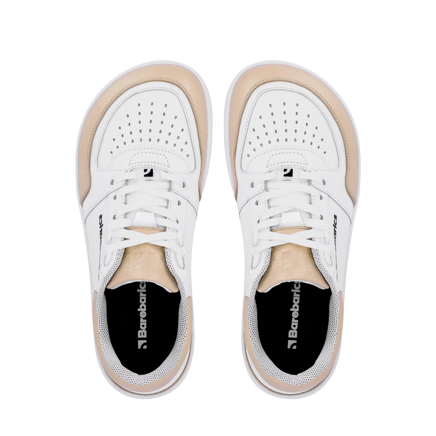 Barefoot Sneakers Barebarics Wave - White & Beige - Barefoot Shoe Store