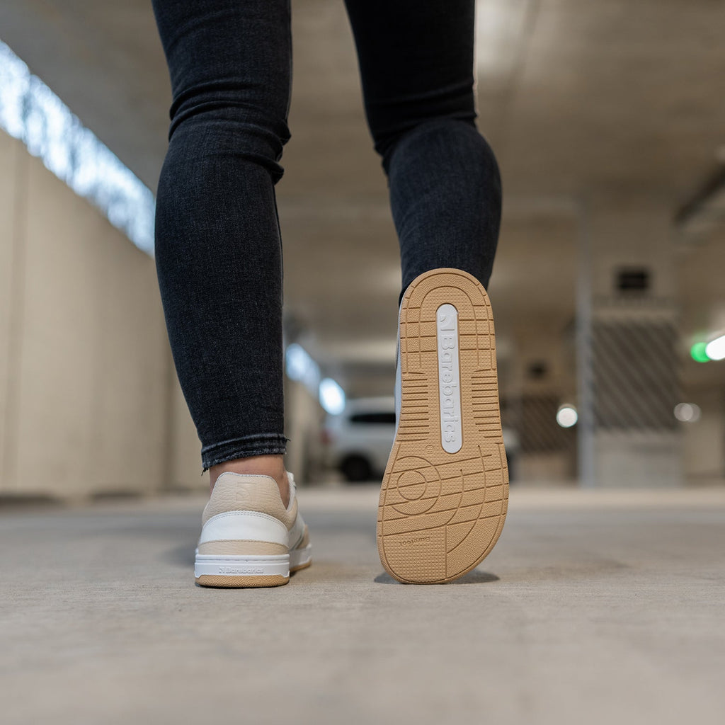 Barefoot Sneakers Barebarics Wave - White & Beige - Barefoot Shoe Store