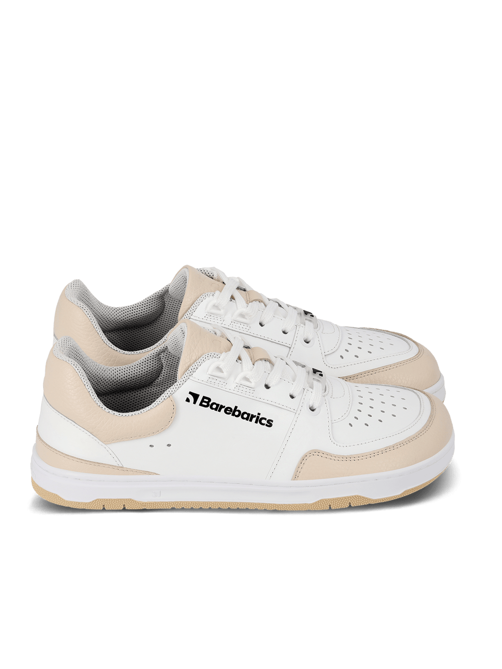 Barefoot Sneakers Barebarics Wave - White & Beige - Barefoot Shoe Store
