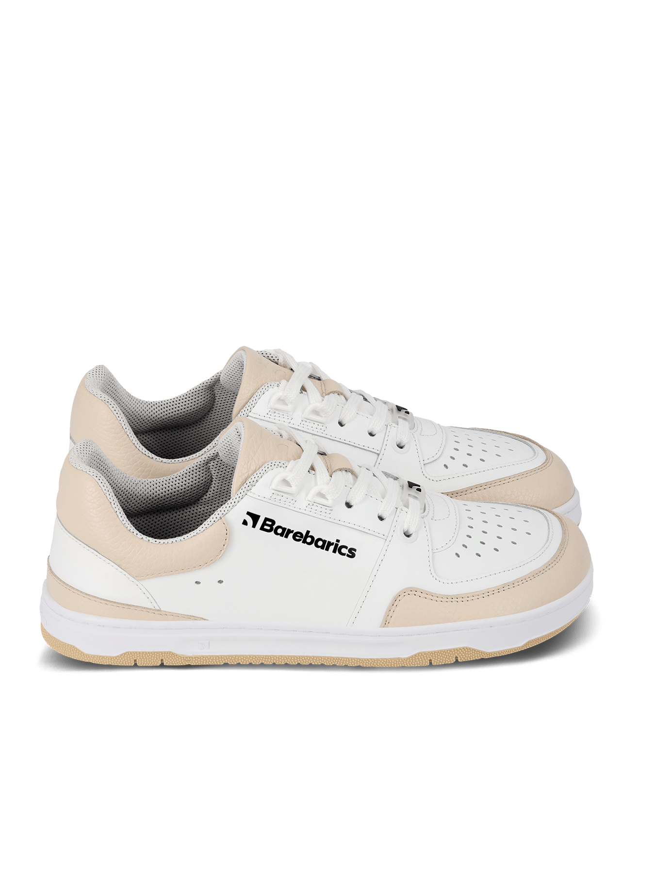 Barefoot Sneakers Barebarics Wave - White & Beige - Barefoot Shoe Store