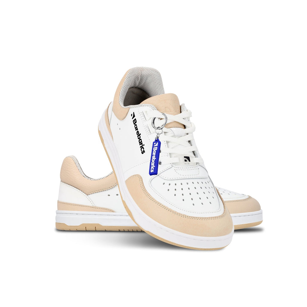 Barefoot Sneakers Barebarics Wave - White & Beige - Barefoot Shoe Store