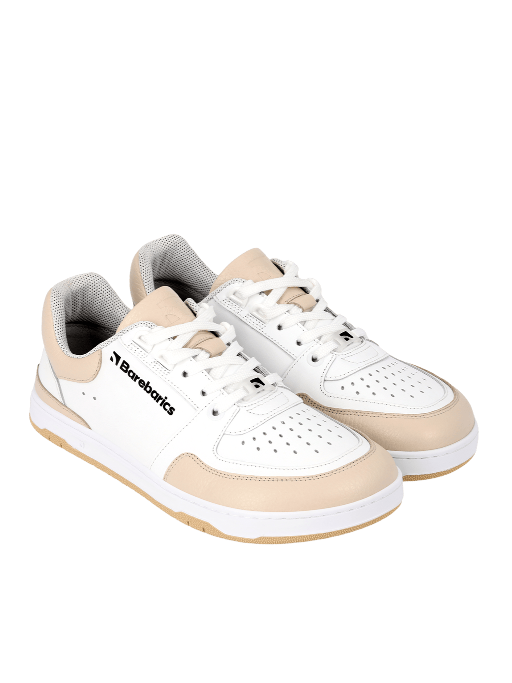 Barefoot Sneakers Barebarics Wave - White & Beige - Barefoot Shoe Store