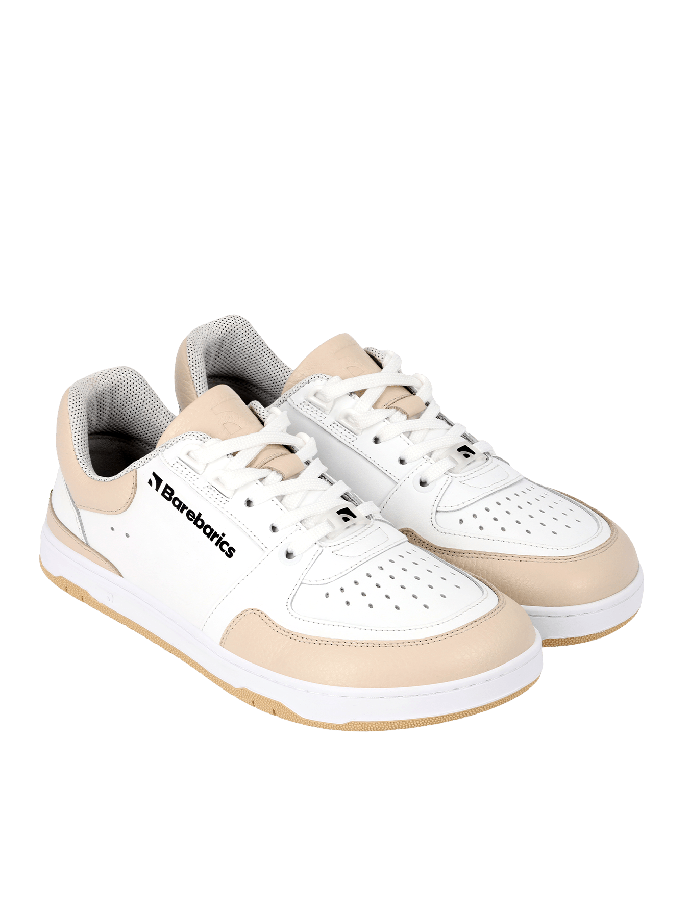 Barefoot Sneakers Barebarics Wave - White & Beige - Barefoot Shoe Store