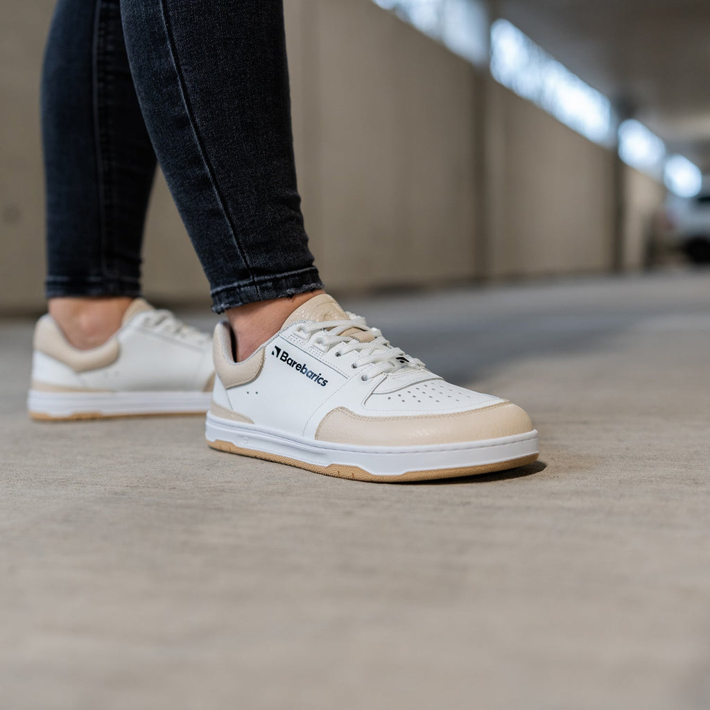 Barefoot Sneakers Barebarics Wave - White & Beige - Barefoot Shoe Store