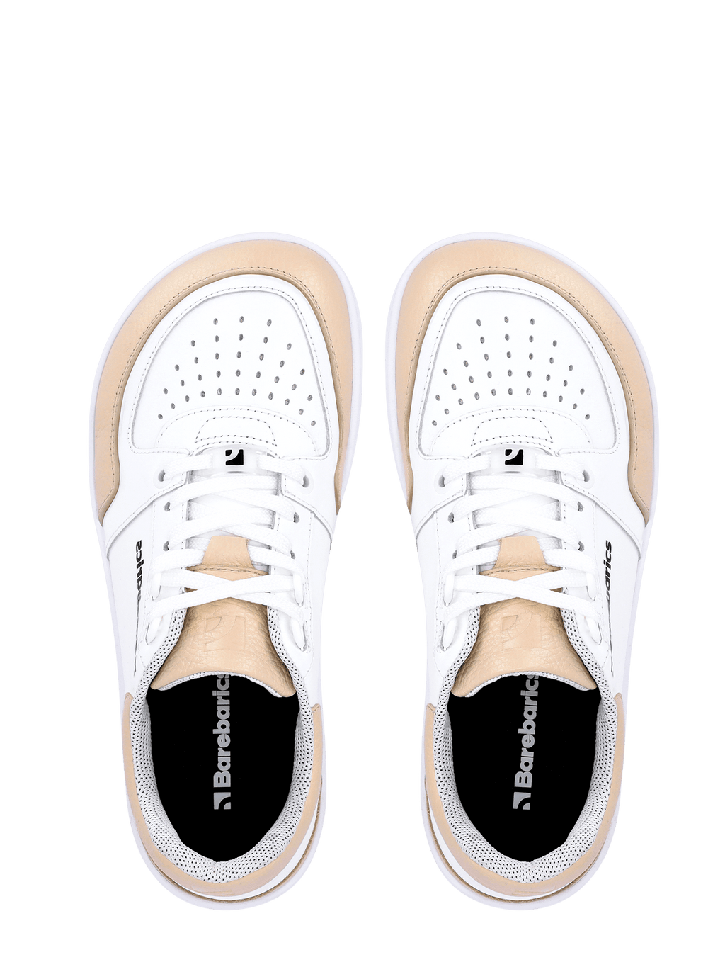Barefoot Sneakers Barebarics Wave - White & Beige - Barefoot Shoe Store