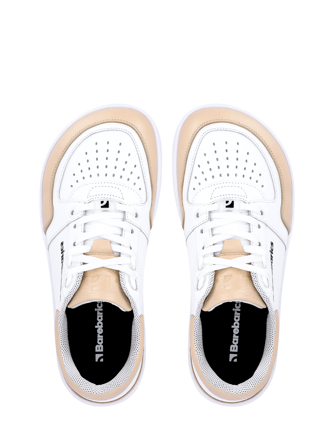 Barefoot Sneakers Barebarics Wave - White & Beige - Barefoot Shoe Store