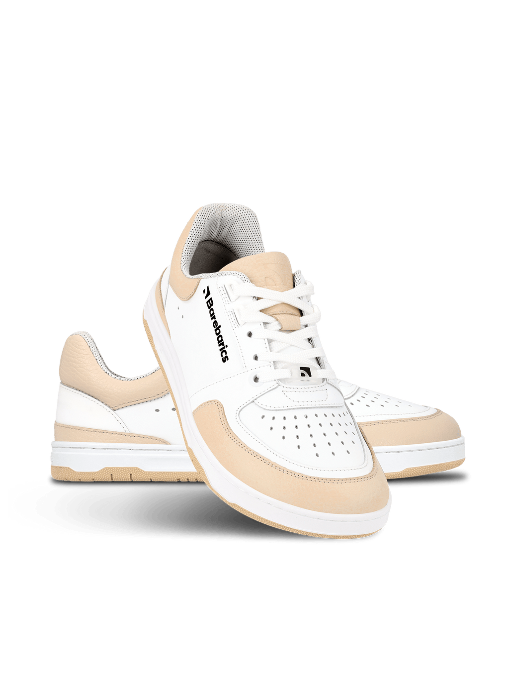 Barefoot Sneakers Barebarics Wave - White & Beige - Barefoot Shoe Store