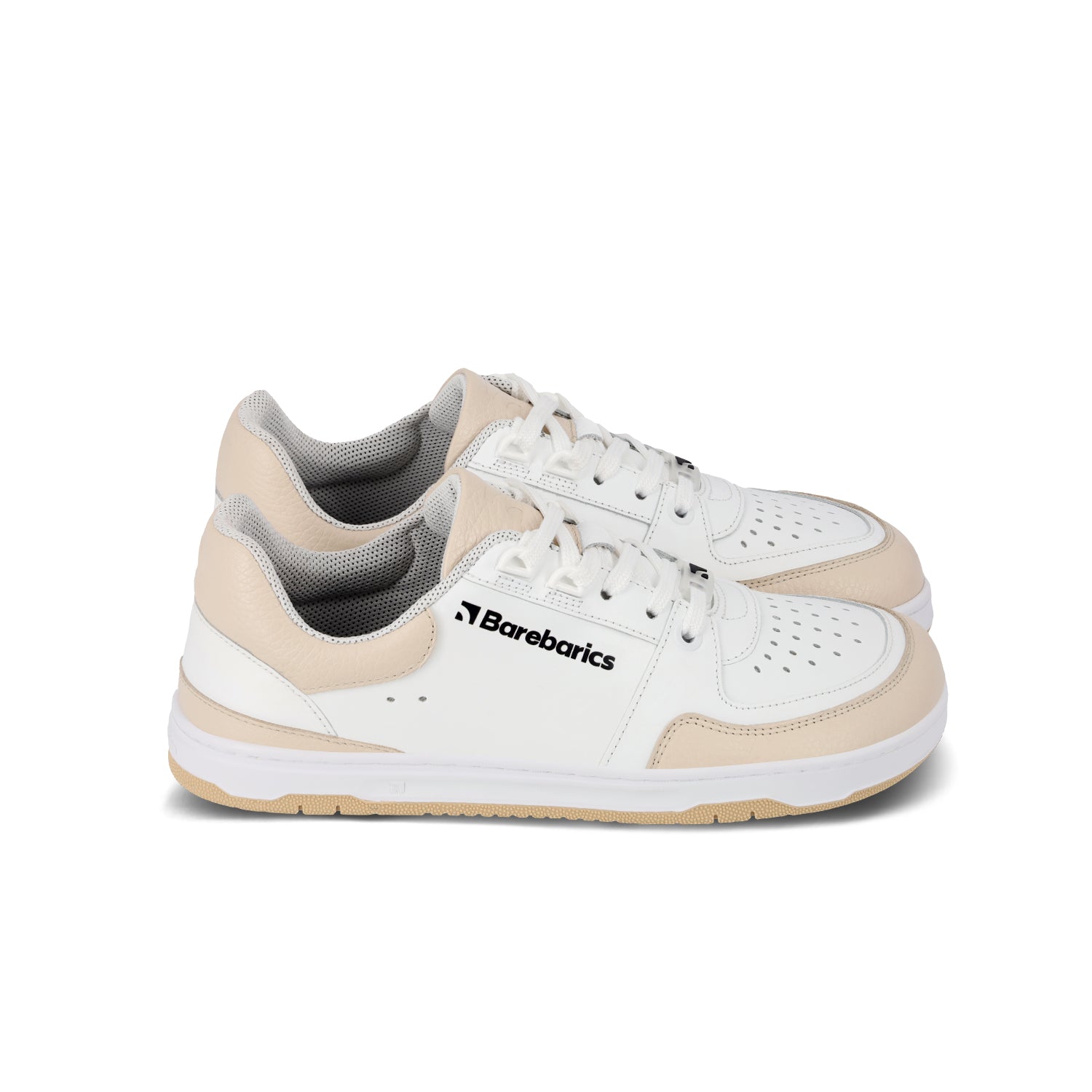 Barefoot Sneakers Barebarics Wave - White & Beige - Barefoot Shoe Store