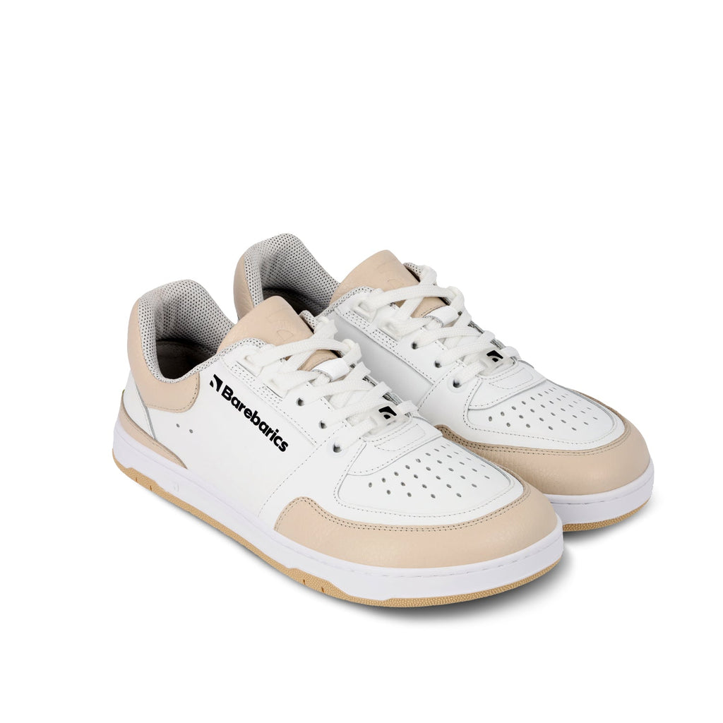 Barefoot Sneakers Barebarics Wave - White & Beige - Barefoot Shoe Store