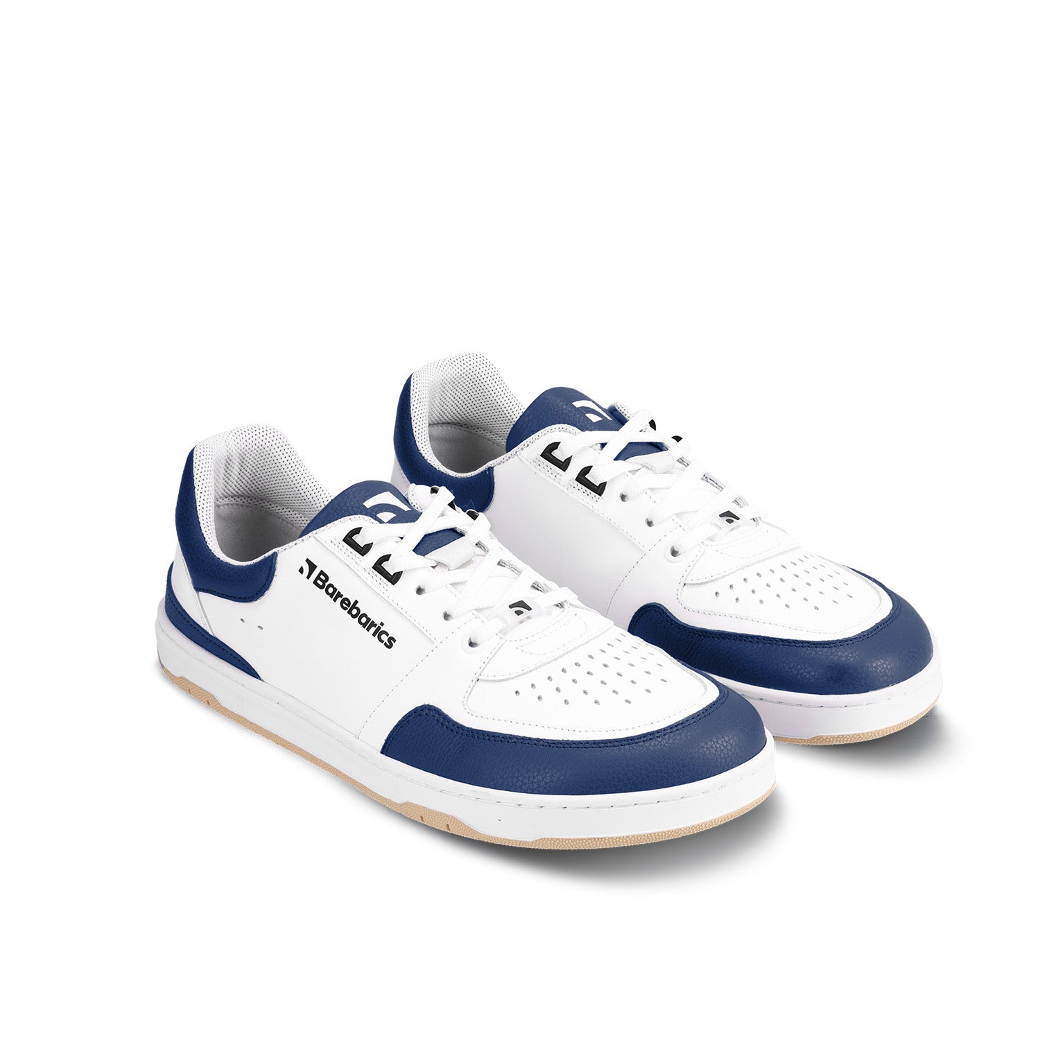 Barefoot Sneakers Barebarics Wave - White & Dark Blue - Barefoot Shoe Store