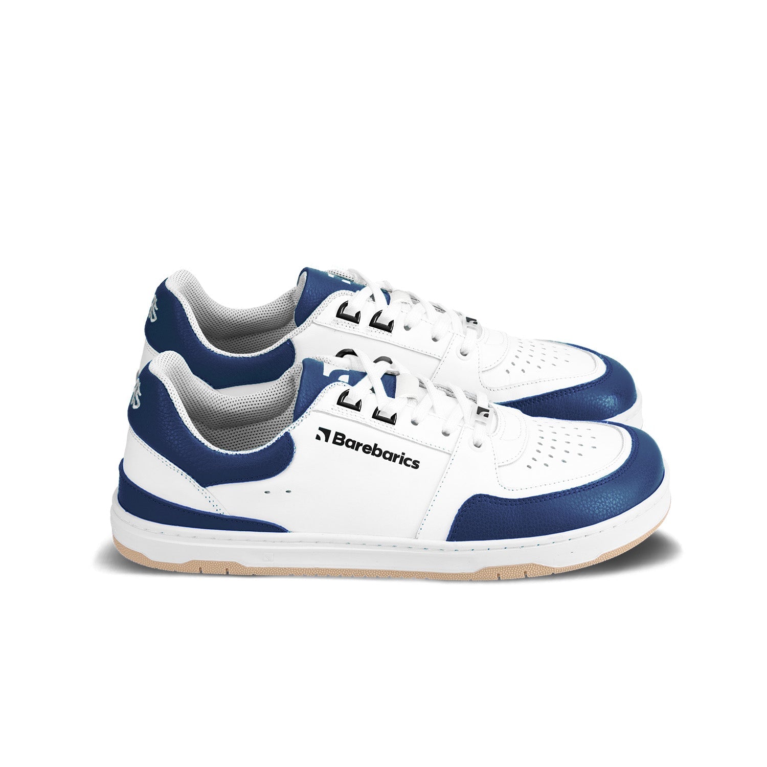 Barefoot Sneakers Barebarics Wave - White & Dark Blue - Barefoot Shoe Store