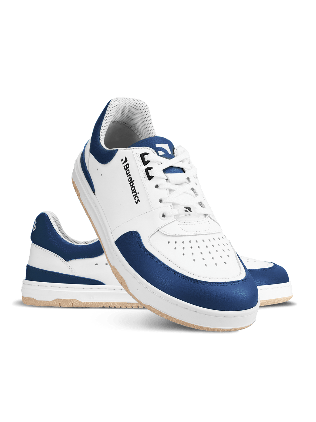 Barefoot Sneakers Barebarics Wave - White & Dark Blue - Barefoot Shoe Store