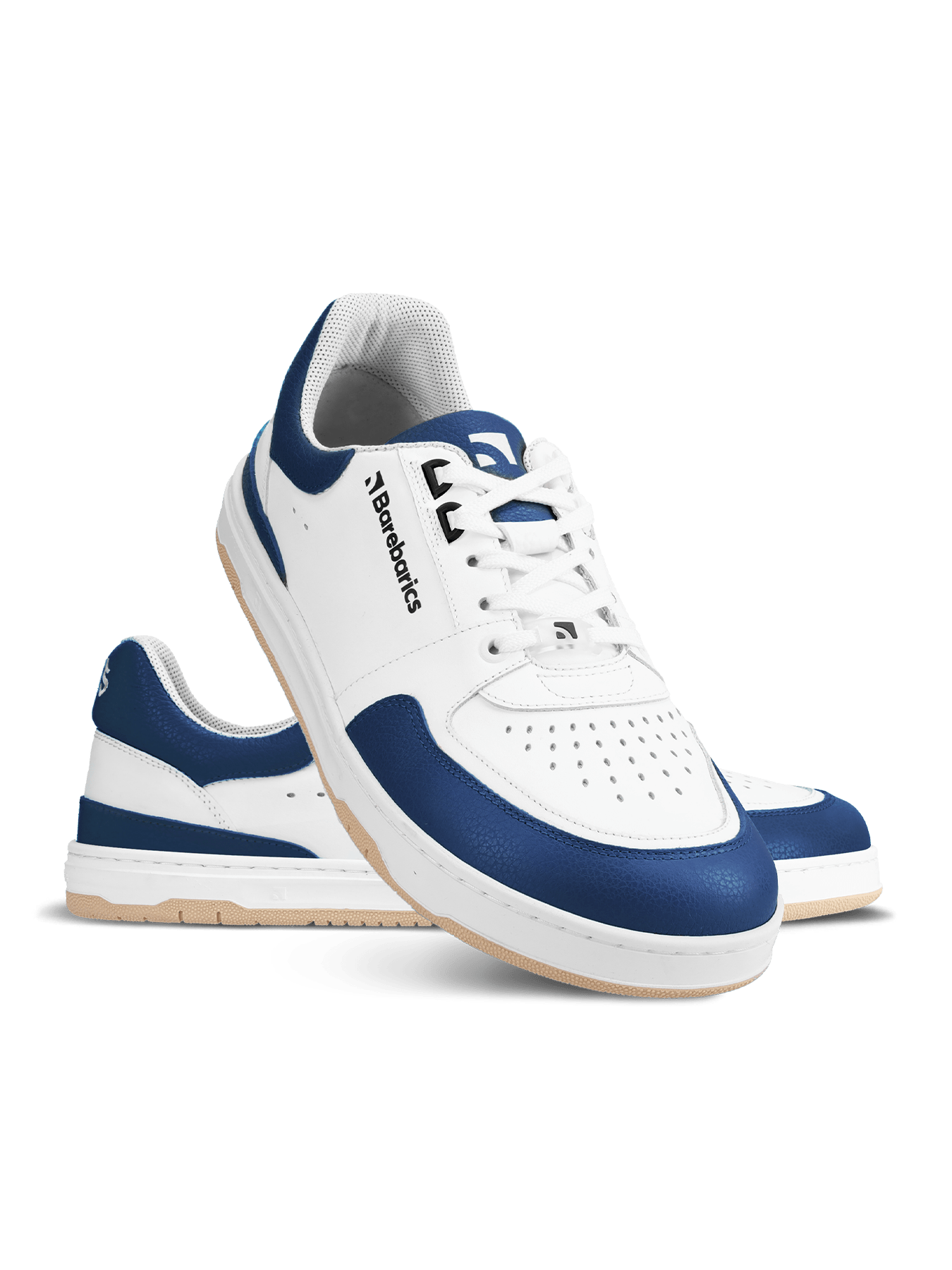 Barefoot Sneakers Barebarics Wave - White & Dark Blue - Barefoot Shoe Store
