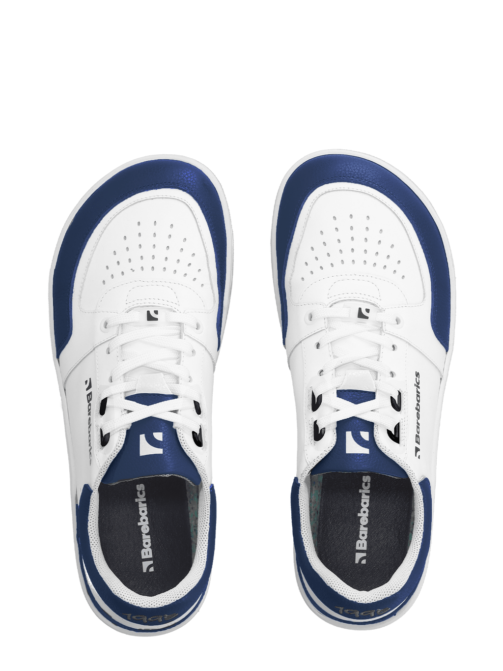 Barefoot Sneakers Barebarics Wave - White & Dark Blue - Barefoot Shoe Store