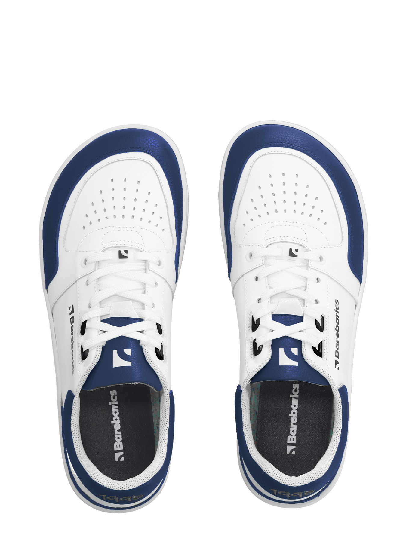 Barefoot Sneakers Barebarics Wave - White & Dark Blue - Barefoot Shoe Store