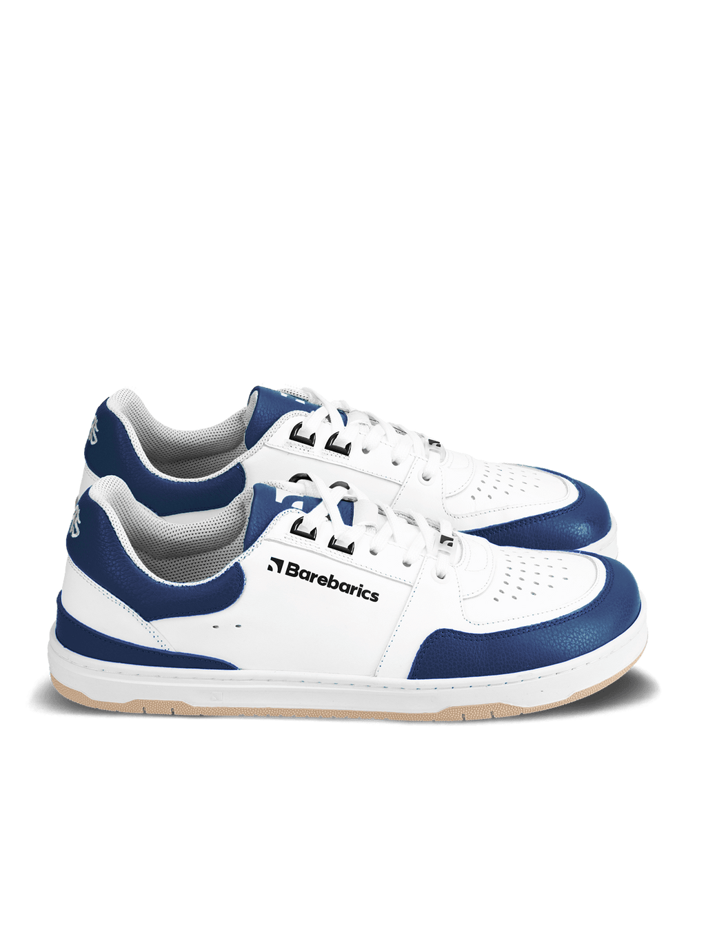 Barefoot Sneakers Barebarics Wave - White & Dark Blue - Barefoot Shoe Store