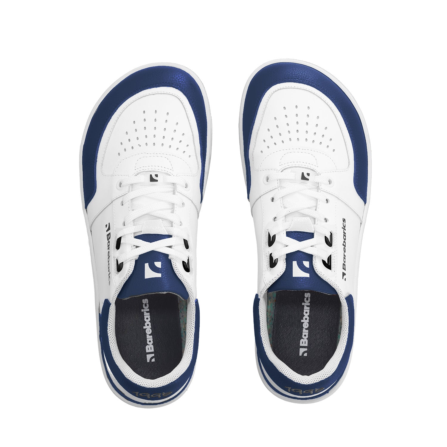 Barefoot Sneakers Barebarics Wave - White & Dark Blue - Barefoot Shoe Store