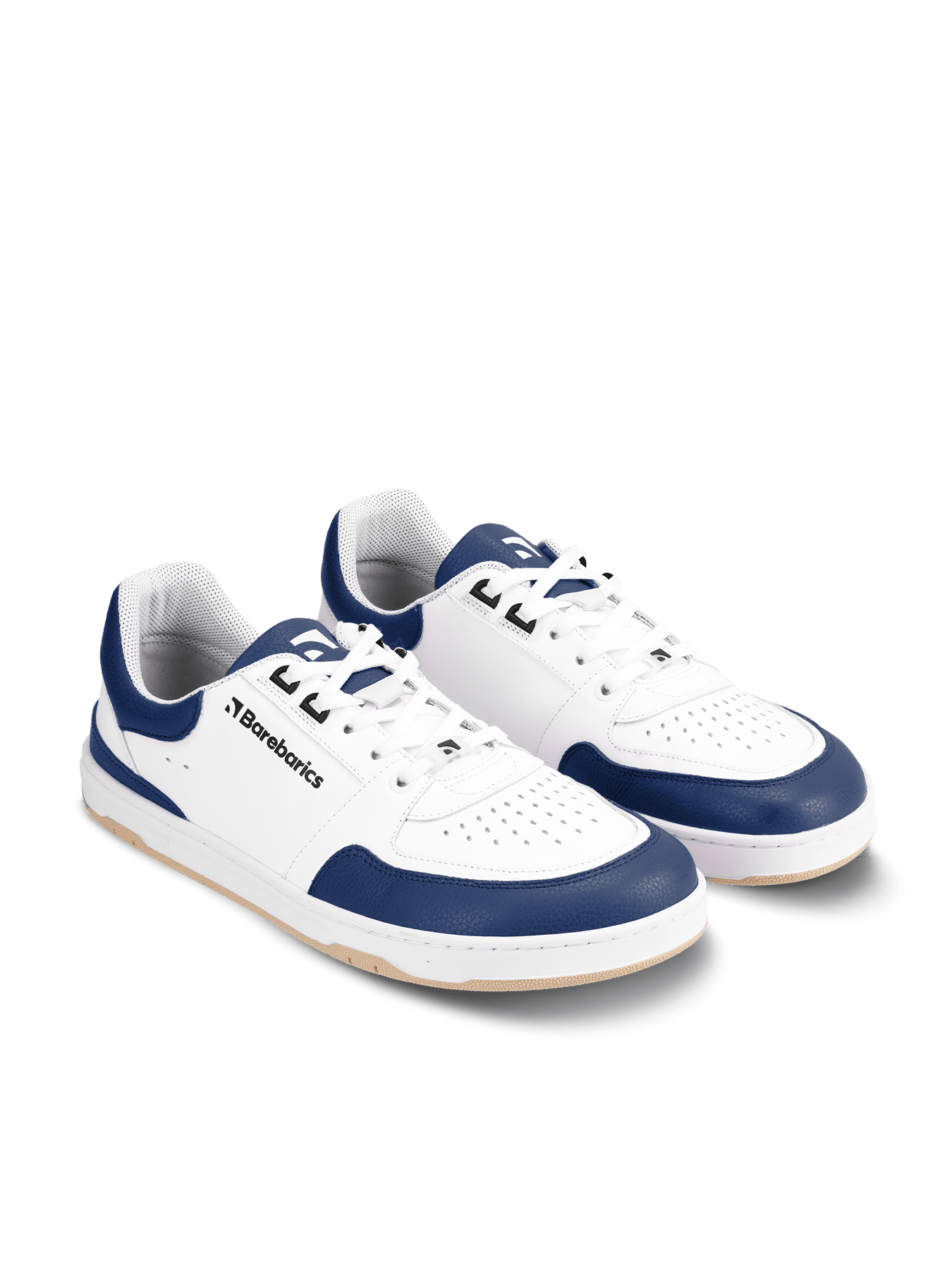 Barefoot Sneakers Barebarics Wave - White & Dark Blue - Barefoot Shoe Store