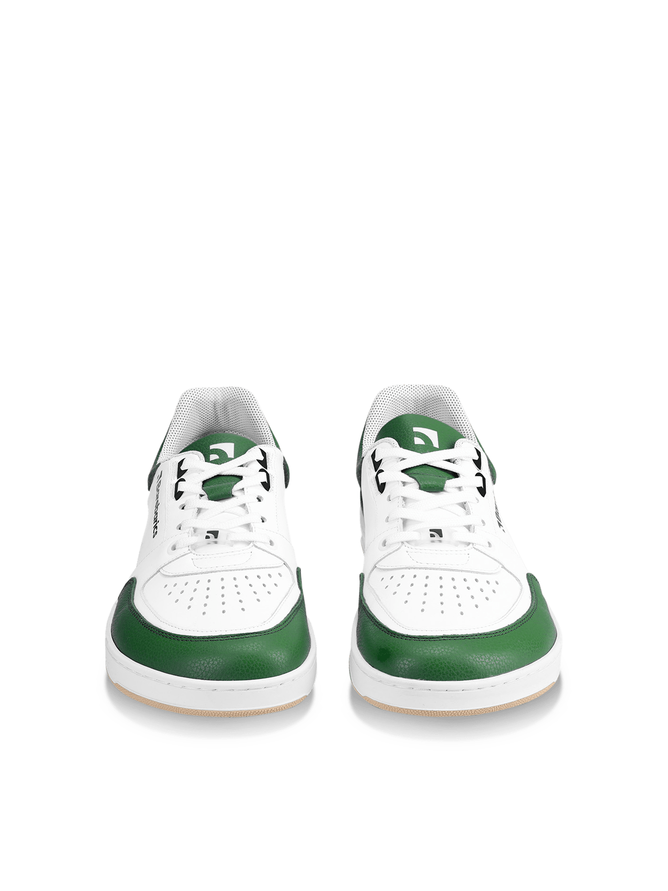 Barefoot Sneakers Barebarics Wave - White & Dark Green - Barefoot Shoe Store