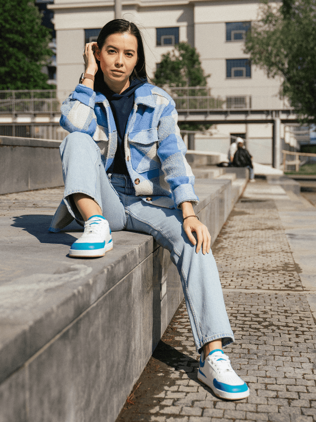 Barefoot Sneakers Barebarics Wave - White & Dark Turquoise - Barefoot Shoe Store