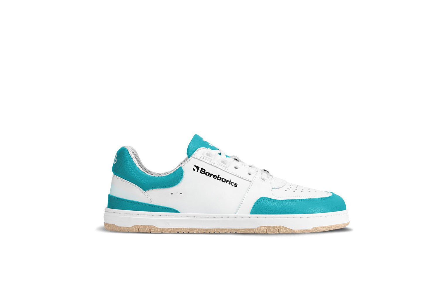 Barefoot Sneakers Barebarics Wave - White & Dark Turquoise - Barefoot Shoe Store