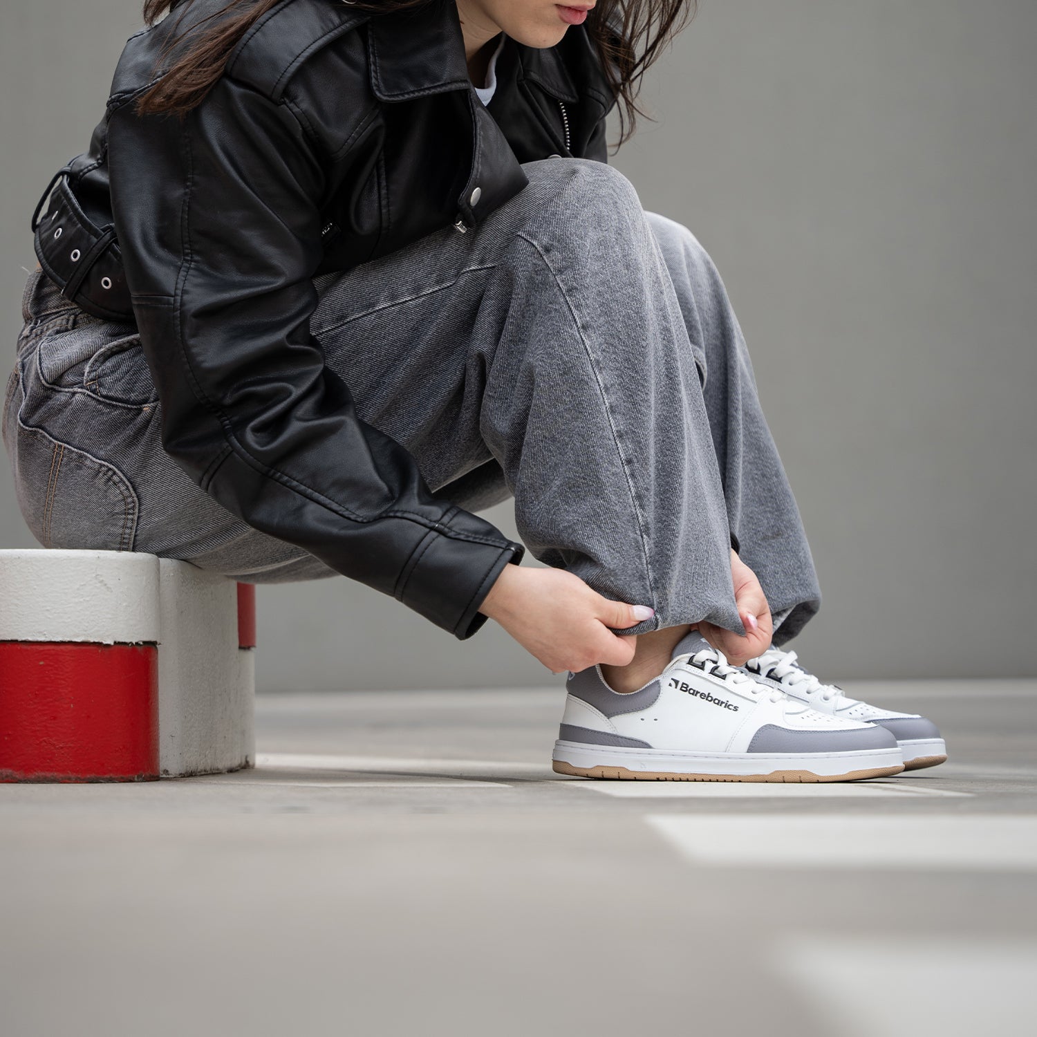 Barefoot Sneakers Barebarics Wave - White & Grey - Barefoot Shoe Store