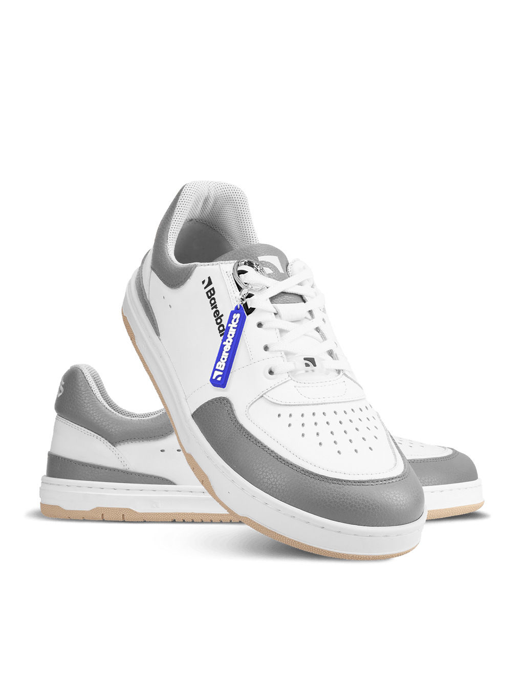 Barefoot Sneakers Barebarics Wave - White & Grey - Barefoot Shoe Store