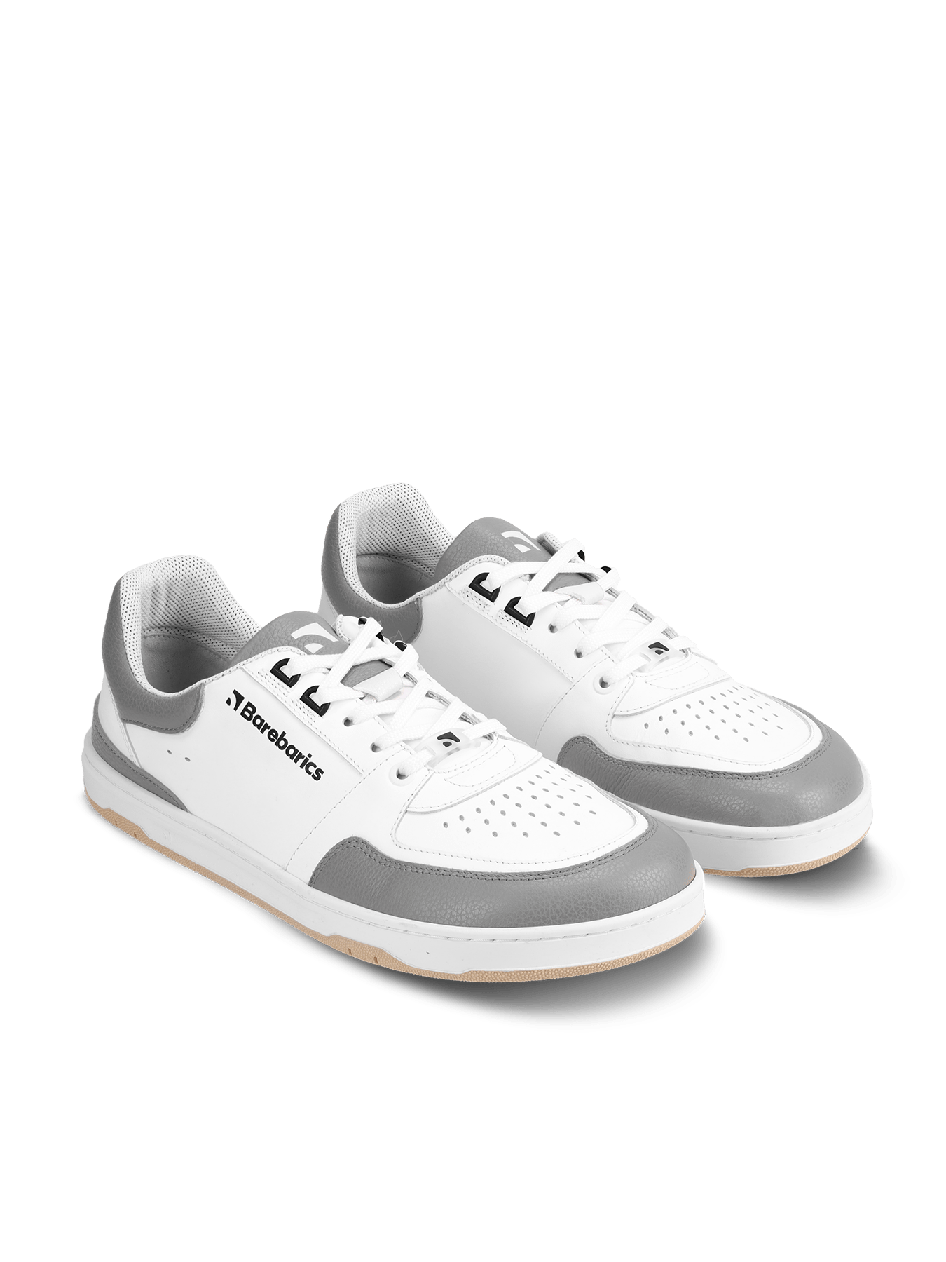 Barefoot Sneakers Barebarics Wave - White & Grey - Barefoot Shoe Store