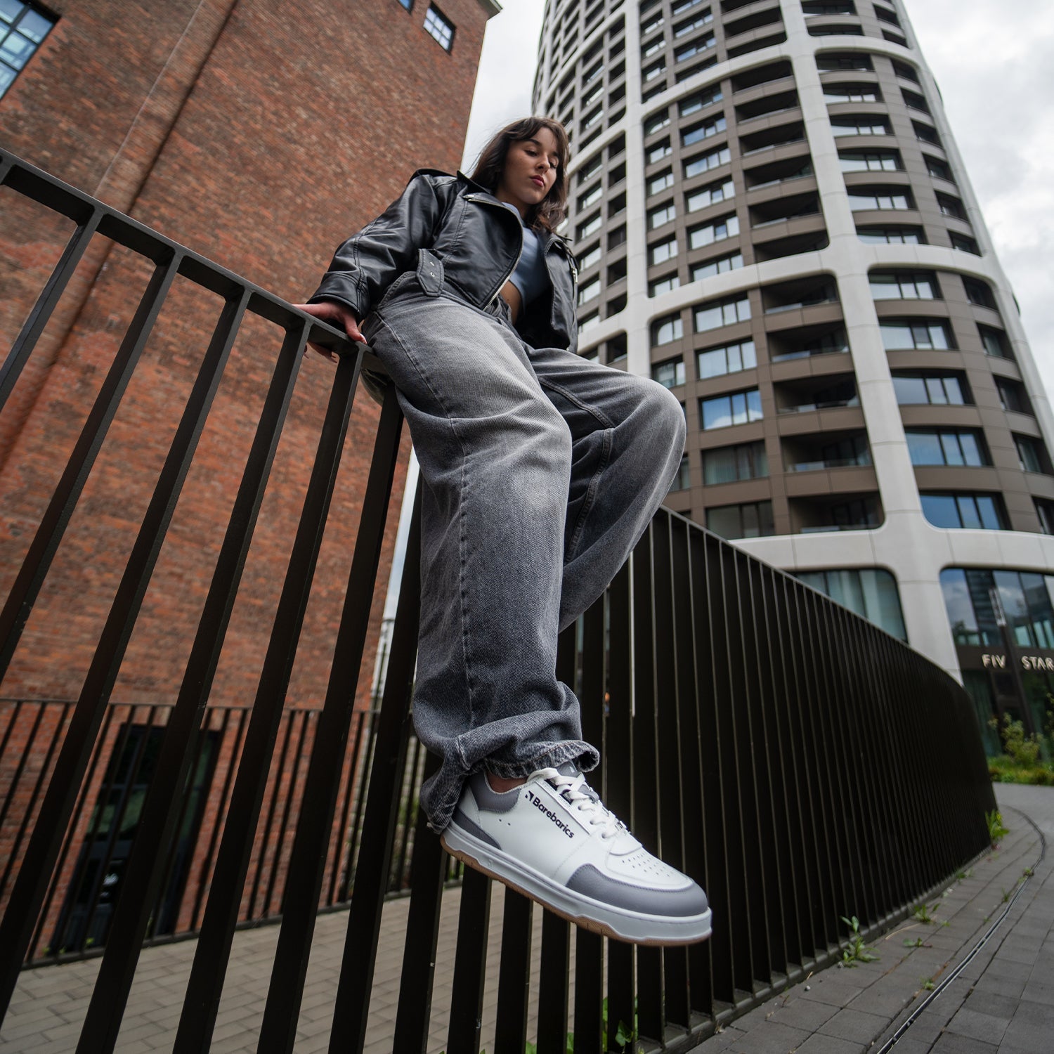 Barefoot Sneakers Barebarics Wave - White & Grey - Barefoot Shoe Store